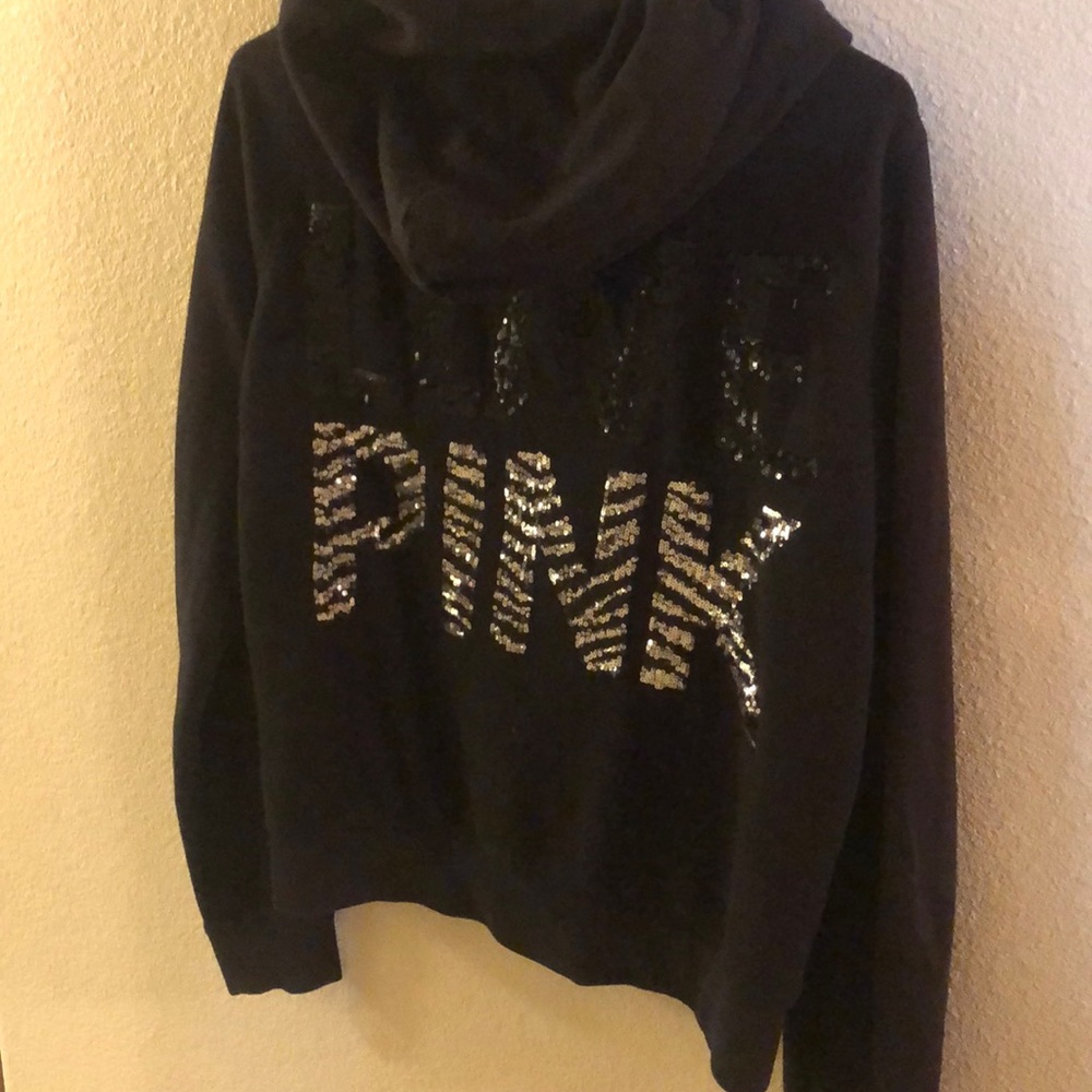VS pink zip up hoodie